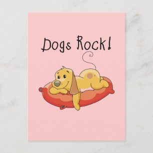 Dogs Rock Tshirts and Gifts Postcard