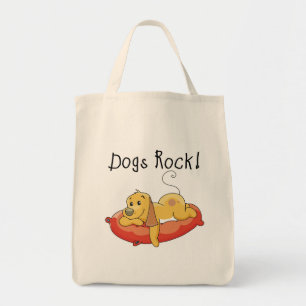 Dogs Rock Tshirts and Gifts Tote Bag