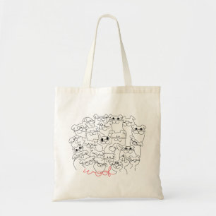 Dogs Say Woof Tote Bag