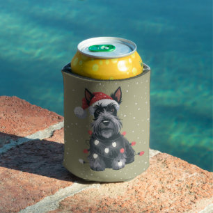 Dogs Scottie Scottish Terrier Christmas Dog Mum Can Cooler