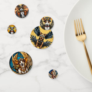 Dogs Steampunk with wings Confetti