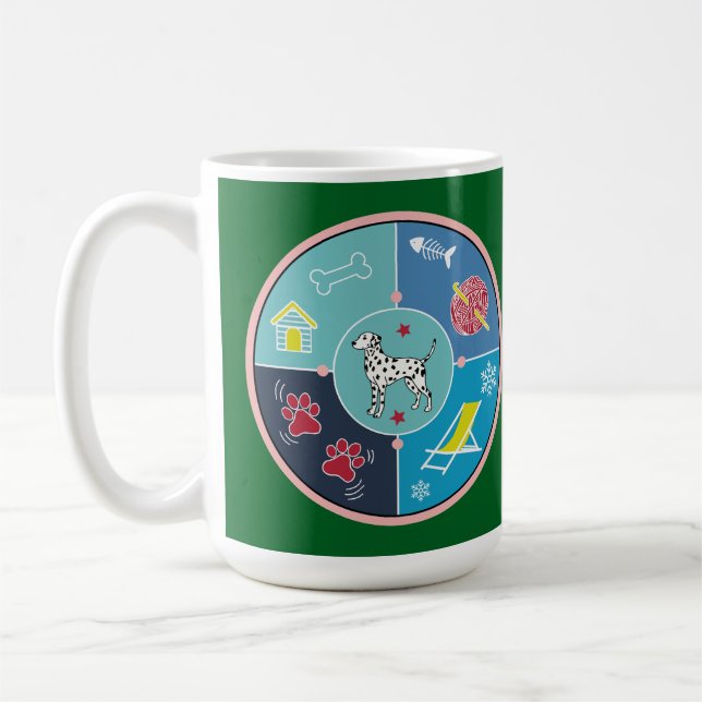 dog's things coffee mug (Left)