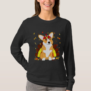 Dogs Turkey Corgi Thanksgiving Costume T-Shirt
