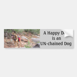 Dogs Un-chained Bumper Sticker