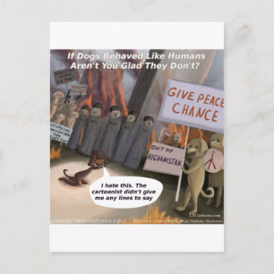 Dogs Will Be Humans Funny Postcard