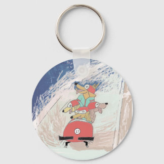 Dogsled! Key Ring