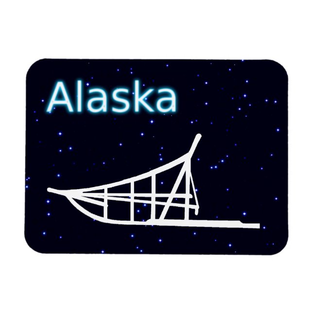 Dogsled Magnet (Horizontal)