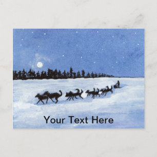 Dogsled Postcard