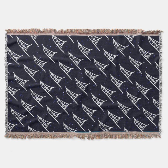Dogsled Throw Blanket (Front)