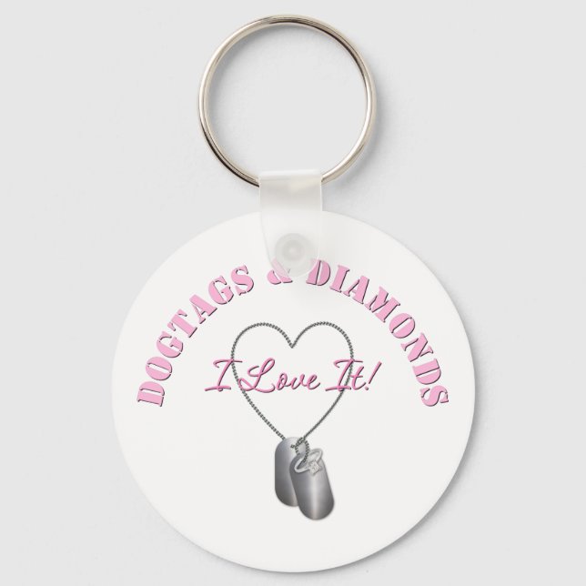 DogTags & Diamonds Key Ring (Front)