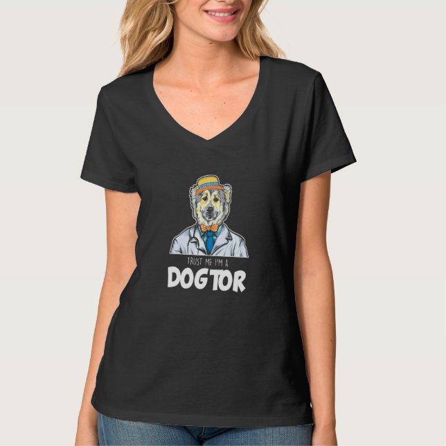 Dogtor Veterinarian Vet Tech Veterinary Medicine T T-Shirt (Front)