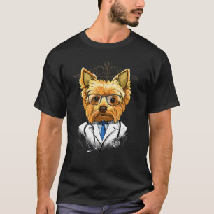 Dogtor Yorkshire Terrier Vet Doctor Physician Pet  T-Shirt