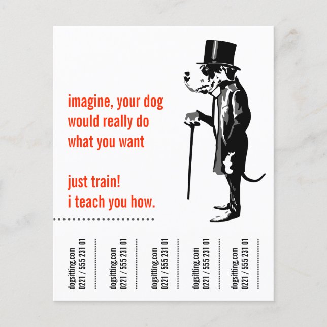 Dogue alemão flyer (Front)