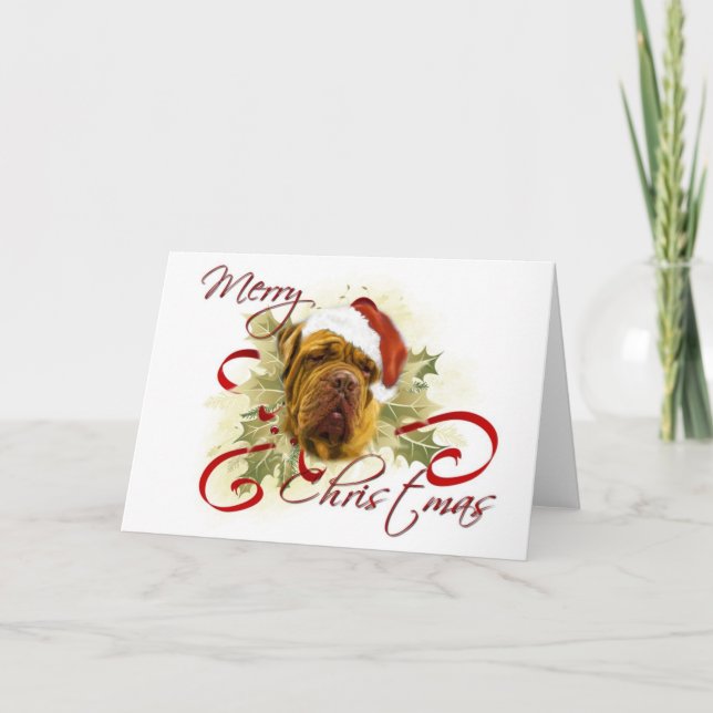 Dogue de Bordeaux Christmas Cards (Front)