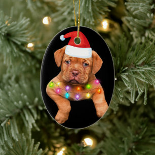 dogue de bordeaux christmas decor for dog lovers p ceramic tree decoration