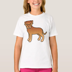 Dogue De Bordeaux Cute Cartoon Dog T-Shirt