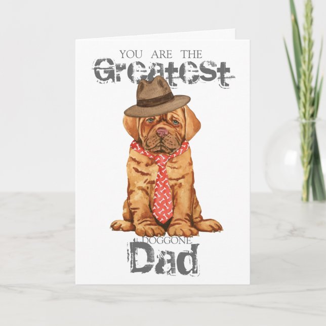 Dogue de Bordeaux Dad Card (Front)