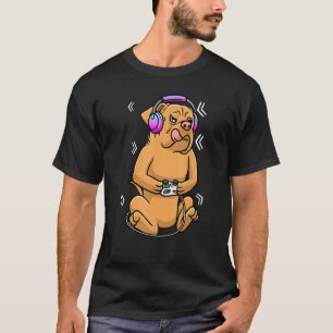 Dogue De Bordeaux Dog Video Game Gamer Gaming Fren T-Shirt