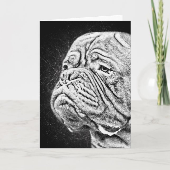 Dogue De Bordeaux - French Mastiff Card (Front)