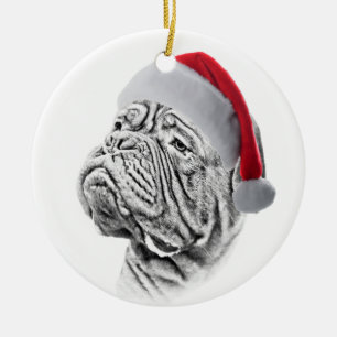 Dogue De Bordeaux - French Mastiff Ceramic Tree Decoration