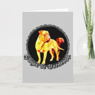 Dogue de bordeaux greeting card