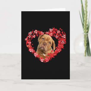 dogue de bordeaux heart gift for dog lovers card