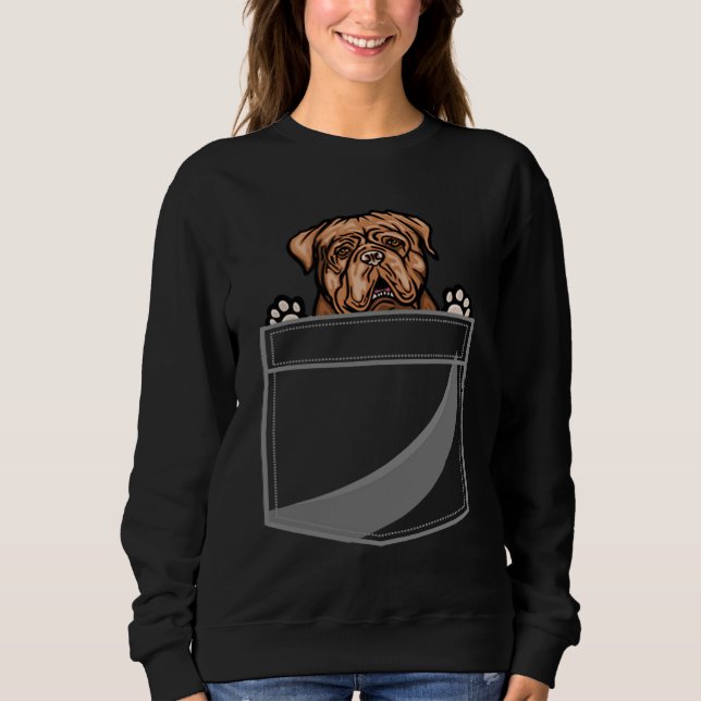 Dogue de Bordeaux In A Pocket Sweatshirt (Front)