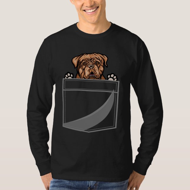 Dogue de Bordeaux In A Pocket T-Shirt (Front)