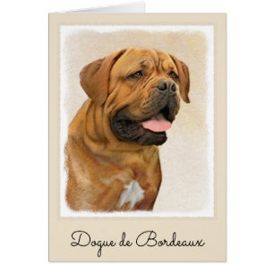 Dogue de Bordeaux Painting - Cute Original Dog Art