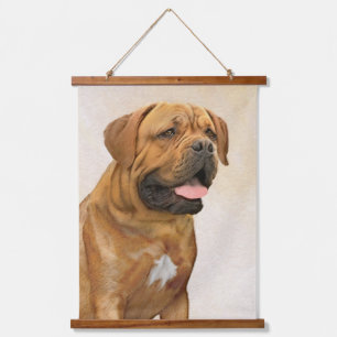 Dogue de Bordeaux Painting - Cute Original Dog Art Hanging Tapestry