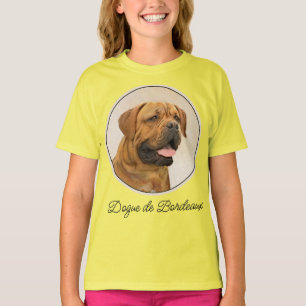 Dogue de Bordeaux Painting - Cute Original Dog Art T-Shirt