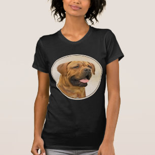 Dogue de Bordeaux Painting - Cute Original Dog Art T-Shirt