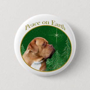 Dogue de Bordeaux Peace 6 Cm Round Badge