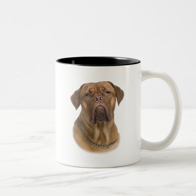 Dogue De Bordeaux Portait Two-Tone Coffee Mug (Right)