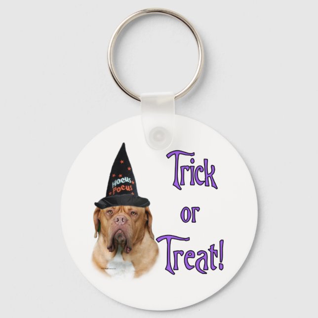 Dogue de Bordeaux Trick Key Ring (Front)