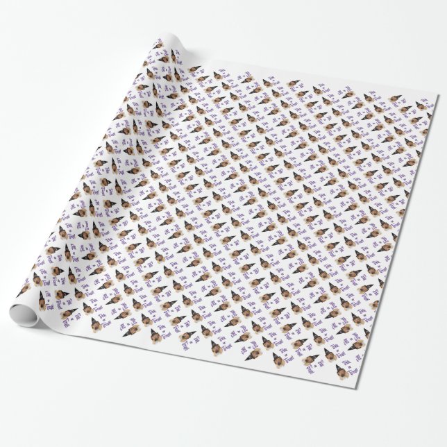 Dogue de Bordeaux Trick Wrapping Paper (Unrolled)