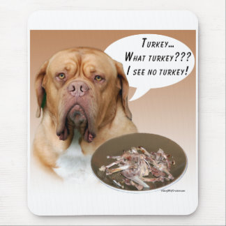 Dogue de Bordeaux Turkey Mouse Pad