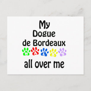 Dogue de Bordeaux Walks Postcard