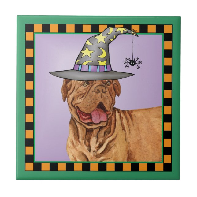 Dogue de Bordeaux Witch Tile (Front)