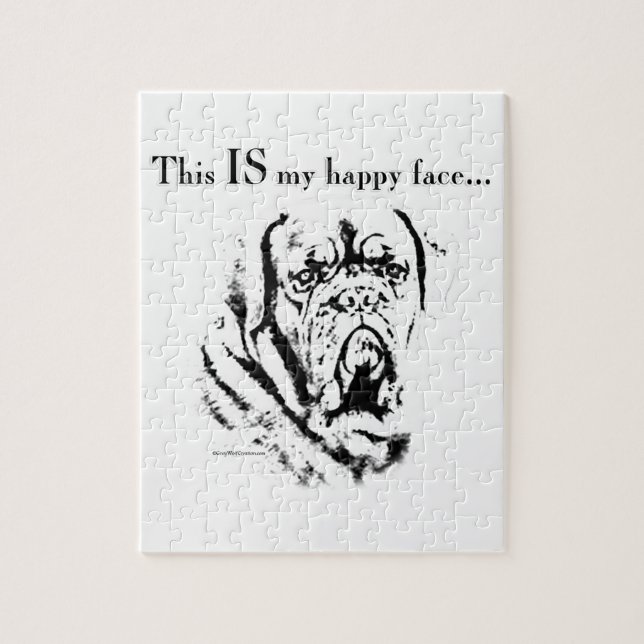Dogue Happy Face Jigsaw Puzzle (Vertical)