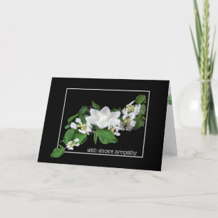 Dogwood and Lotus Candle Sympathy Card