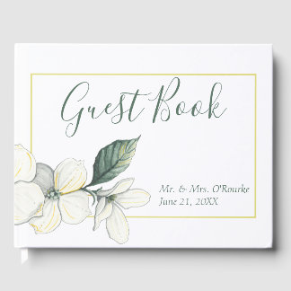 Dogwood Blooms, Wedding Guest Book
