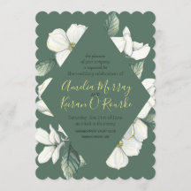 Dogwood Blooms, Wedding Invitation