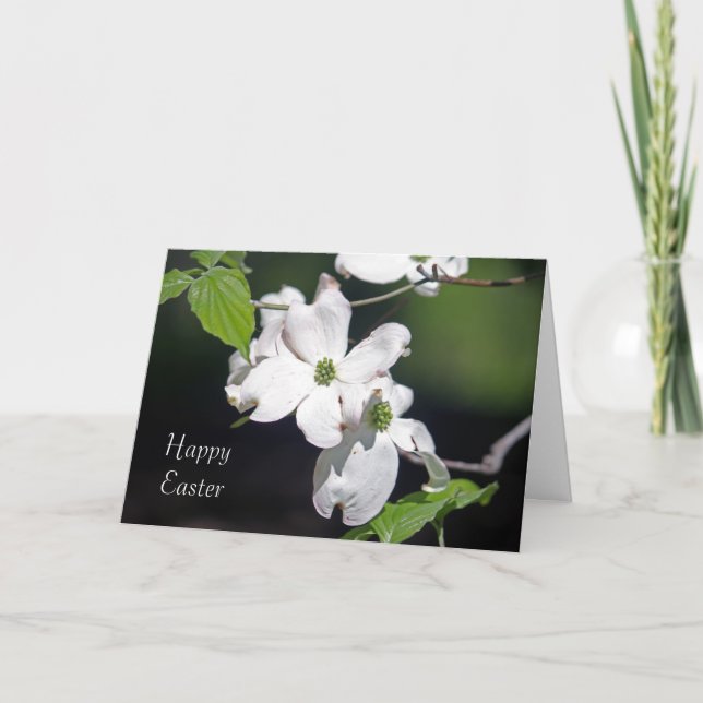 Dogwood Blossoms Easter Card (Front)