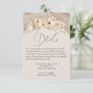 Dogwood Dreams Wedding Enclosure Card
