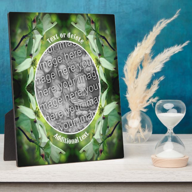 Dogwood Flower Personalised Create Your Own Photo Plaque (Side)