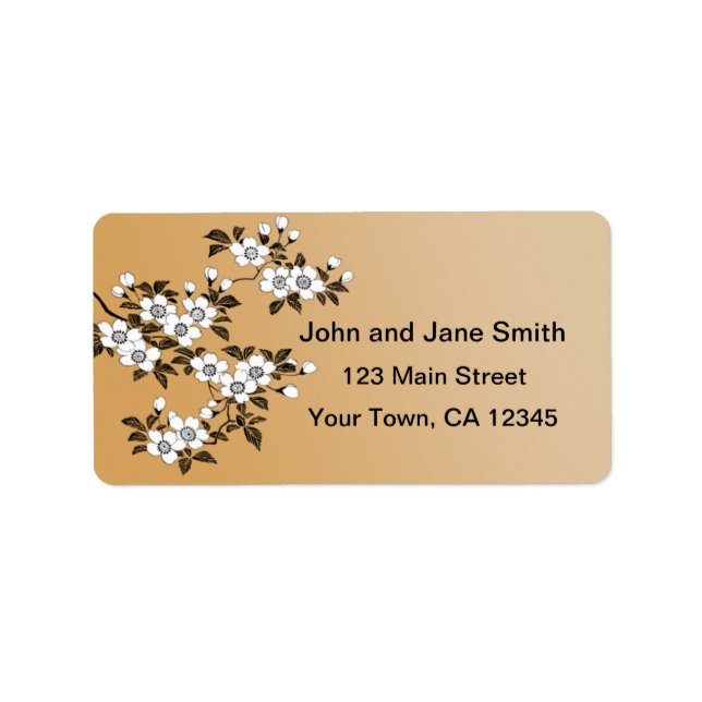 Dogwood Flowers Label (Front)