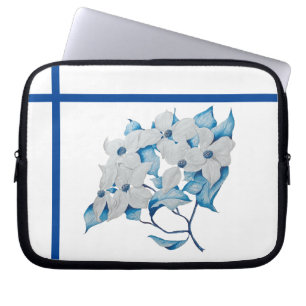 Dogwood Flowers on a Laptop Sleeve