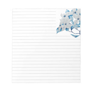 Dogwood Flowers on a Medium Sized Notepad