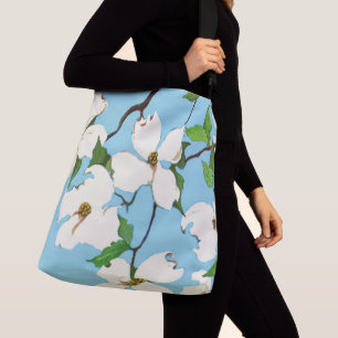 dogwood flowers print crossbody bag
